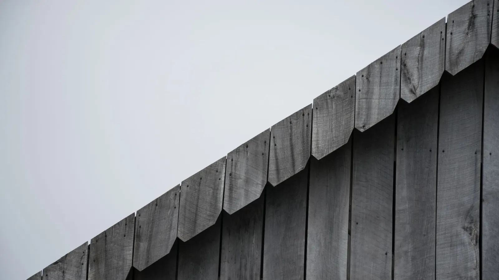 Close-up of timber cladding